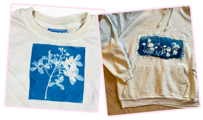 Cyanotype & upcycling textile