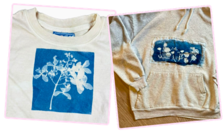 Cyanotype & upcycling textile