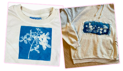 Cyanotype & upcycling textile