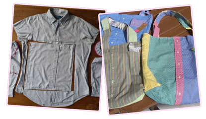 Upcycling : chemise en accessoires