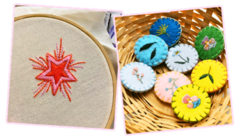 Broderie (patch & broche)