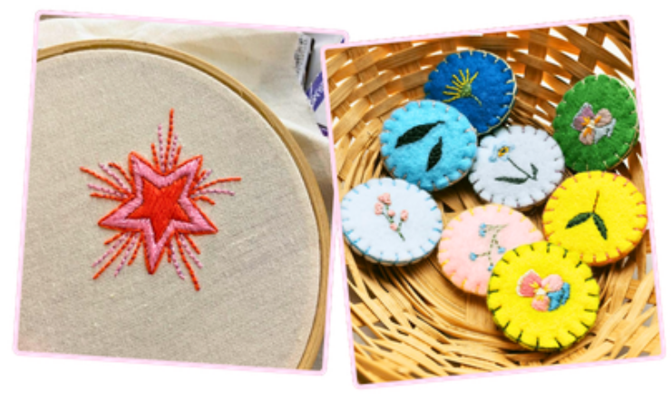 Broderie (patch & broche)